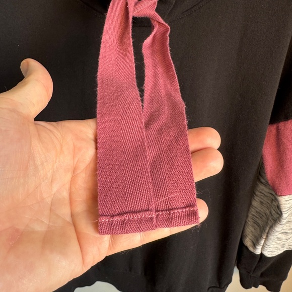 Miss Chievous Women's Fleece Cowl Neck Long Sleeve Pullover Sweatshirt Black XL - Picture 3 of 13